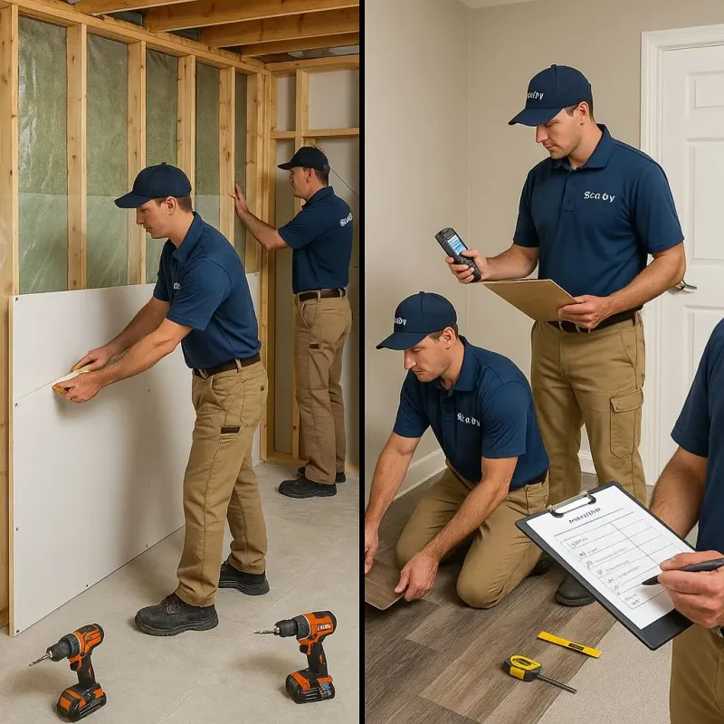 Repairs and Reconstruction process in Lakeland North, WA